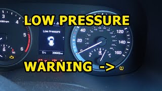 How to reset the tiretyre Pressure Warning Light on a Hyundai [upl. by Hnahym]