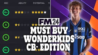 FM24  Must Buy Wonderkids  CB Edition  Football Manager 2024 [upl. by Yanrahc]