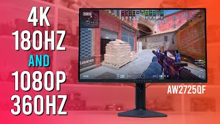 4K 160Hz LCD with 1080p 360Hz Mode  Dell Alienware AW2725QF Review [upl. by Brigid]