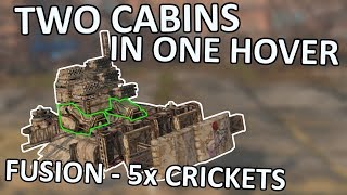 HOVER FUSION WITH 5 CRICKETS  Crossout [upl. by Mairam]