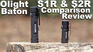 Flashlight Comparison Review The Olight S1R V2 and S2R EDC USB Rechargeable [upl. by Aicnetroh]