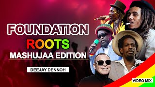 FOUNDATION ROOTS CALYPSO MASHUJAA REGGAE VIDEO MIX VOL 3  DJ DENNOH ft gregory isaacs bob marley [upl. by Tobye]