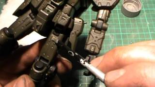 Gunpla Tutorial  Dry Brushing [upl. by Gawlas]