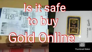 MMTC PAMP Gold Bar  Amazon Gold Unboxing  25g 24 K Purity 9999 Anuja [upl. by Ahsinnod702]