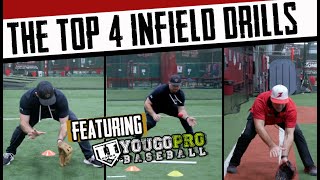 The TOP 4 Infield Drills  Ft YouGoProBaseball [upl. by Adaynek]