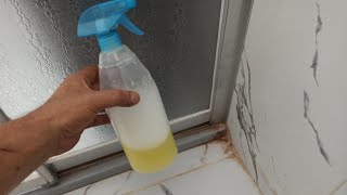 MUCİZE GİBİ Banyodaki KÜF KİREÇ Ve Siyah Lekeleri Temizlemenin En Kolay Yolu  Banyo Temizliği [upl. by Hartill]