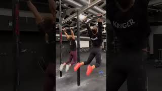 Fitness partner Get in shape Walk upside down Pull ups motivation slimming [upl. by Aiym124]