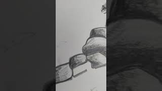 Pencil shading scenery drawing ♥️♥️ like and subscribe my channel ♥️♥️ [upl. by Cutlip604]