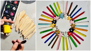 New popsical Craft Idea  DIY Ice Cream Stick Craft  Decoration Using Ice Cream SticksDIY Ideas [upl. by Darrelle]