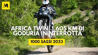 La Honda Africa Twin regina della 1000 Sassi 2023 1605 km di goduria in fuoristrada [upl. by Ilojna735]