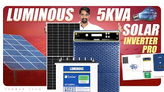 Luminous 5KVA solar inverter pro review [upl. by Halvaard139]