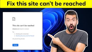 How to Fix this site cant be reached error  Site cant be reached problem [upl. by Nahgeem]