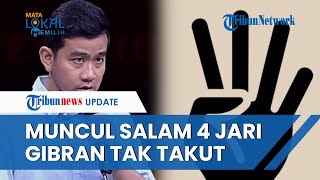 Gibran Tak Takut dengan Munculnya Salam 4 Jari Kubu 1 amp 3 Bersatu Debat Kemarin Sudah 2 Lawan Satu [upl. by Ecinnaj]