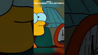 614 02x21 Tres hombres y una historieta simpsons viral lossimpsoncapituloscompletos shorts [upl. by Htomit]