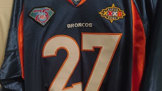 DHGATE Online Jersey Review and unwrapping Steve Atwater Mitchell and Ness jersey JEGO Sports Gear [upl. by Eenad311]