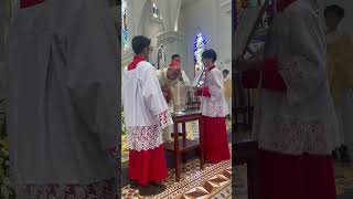 Learn more about the blessing of the Holy Oils at Chrism Mass catholicsg chrism [upl. by Leahsim]