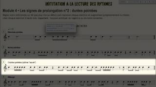 Apprendre le solfège  rythmes 4b2  pratiquer [upl. by Yecal12]