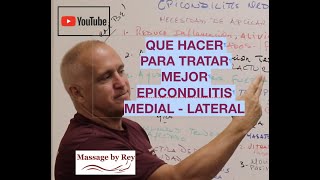 FASES en el TRATAMIENTO de la EPICONDILITIS MEDIAL  LATERAL Leccion175 [upl. by Benyamin]