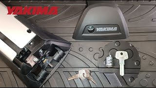 How to remove and replace locks inside a Yakima  Whispbar  Prorack [upl. by Tenner]