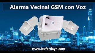 Alarma Vecinal con Identificador de Control por Voz y GSM [upl. by Mulford]