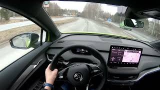 All New Skoda Enyaq RS POV DRIVE [upl. by Ade]