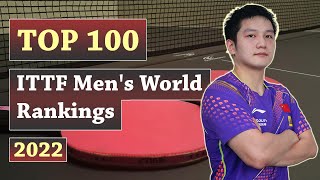 The 100 ITTF Mens World Ranking 2022  Mens World Table Tennis Ranking [upl. by Malvie65]