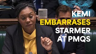 Keir Starmer RATTLED by Kemi Badenoch  PMQs [upl. by Jew]