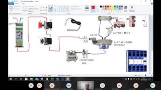 Circuito Eletropneumático quotFluidsimquot com contador de ciclo e 2 relés temporizadores [upl. by Mauralia]