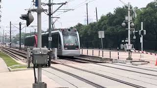 A Bit of RailFanning Between Stadium Park Astrodome and Fannin South Transit Center On 52724 [upl. by Almira]