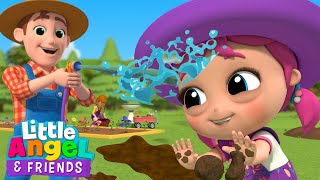 Mix  Princess Jills Fun in the Mud  LittleAngel And Friends Kid Songs [upl. by Joashus]