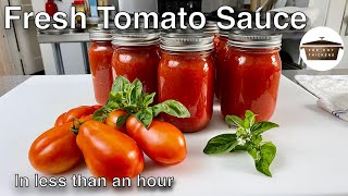 How to make Tomato Sauce from tomatoes  Quick Italian Tomato Passata Sauce [upl. by Faludi]