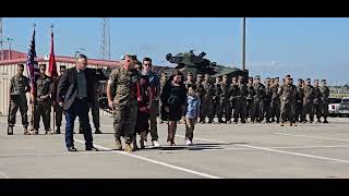 GySgt Robert Ross Retirement ceremony 23years 102024 Galveston Texas 4th Amphibious Battalion [upl. by Nepil]