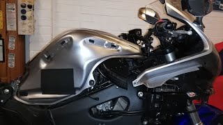 How to remove  tank cover Honda vfr 1200  see link in description [upl. by Emlynn946]