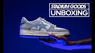 STADIUM GOODS UNBOXING Stadium Goods x BAPE STA  SK8 STA [upl. by Buyse622]