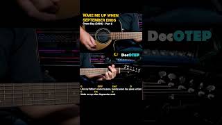 Wake Me Up When September Ends  Green Day 2004 Easy Guitar Chords Tutorial with Lyrics Part 5 [upl. by Naneek411]