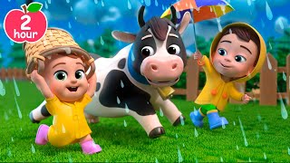 Rain Rain Go Away Farm Version More Lalafun Nursery Rhymes amp Kids Songs [upl. by Alisun]