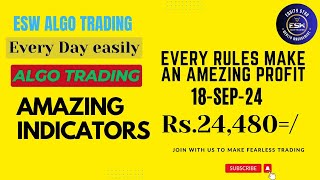 ESW Robo trading LIVE Market Analysis in BankNifty Algo Option Buying on 18SEP2024 [upl. by Abott]