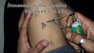 DIY HOME TATTOOING ON REAL SKIN PART 2 [upl. by Atterg290]