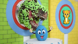 TRexs Dinosaur Rescue Mission  Colorful Balls Fun Games Aliens and More  YouTube Kids [upl. by Ahsim153]