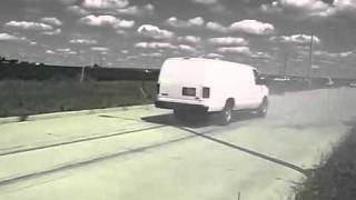 Skid Testing with an E350 Van by Accident Reconstructionist [upl. by Doreg]