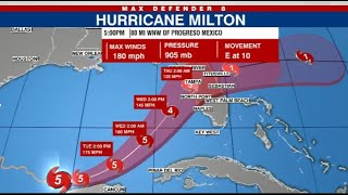 Aviso de huracán y marejada ciclónica para Tampa Bay por el huracán Milton [upl. by Hung]