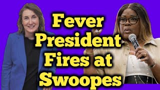 Fever president responds to Sheryl Swoopes CONDEMS her criticism of Caitlin Clark as hateful [upl. by Yelime]