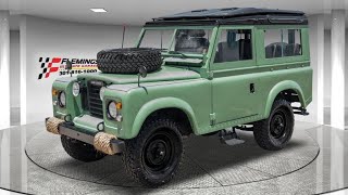 1973 Land Rover Defender 90 Series III Start Up Test Drive and Walk Around [upl. by Ardnasil]