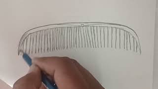 how to draw hair combhaircomb [upl. by Baylor]