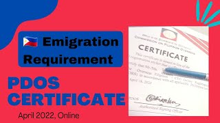 PDOS Certificate from CFO  US Immigration Journey [upl. by Frida]