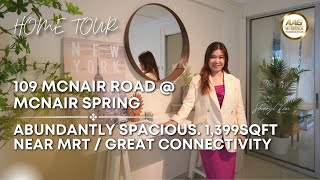 Singapore HDB Property Home Tour  109 McNair Road  5Room with Recess Area  1399 Sqft  D12 [upl. by Eirojam]