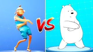 Cartoon Characters Doing Fortnite Dances Ice Bear Jake The Dog [upl. by Ryan]