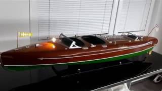 ChrisCraft RC Speed Boat model old style adventure TYPHOON 1929 BUILDING [upl. by Poulter]