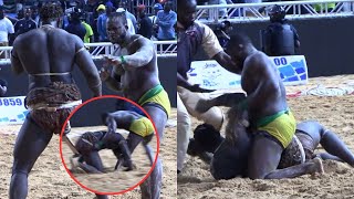 Chute Spectaculaire  Modou Lo impose sa Force à Boy Niang  Diéll Bou Reuye lako dane [upl. by Jessika]