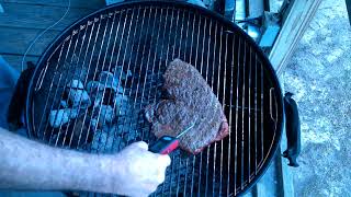 Reverse Seared Sirloin Steak On The Kettle Grill [upl. by Tippets]